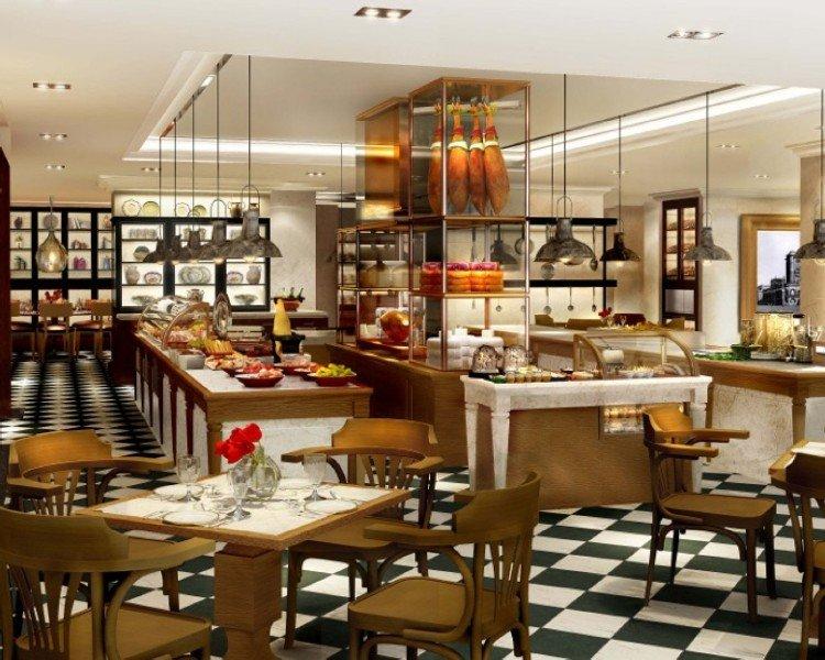 The Leela Ambience Convention Hotel Delhi Нью-Дели Ресторан фото The restaurant