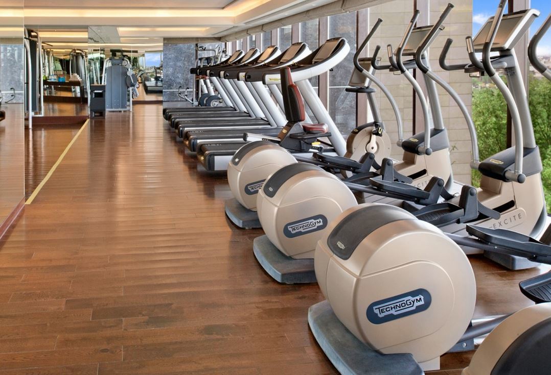 The Leela Ambience Convention Hotel Delhi Нью-Дели Экстерьер фото The gym at the Westin